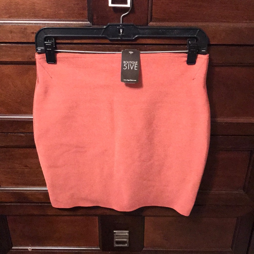Rust Bandage Mini Skirt